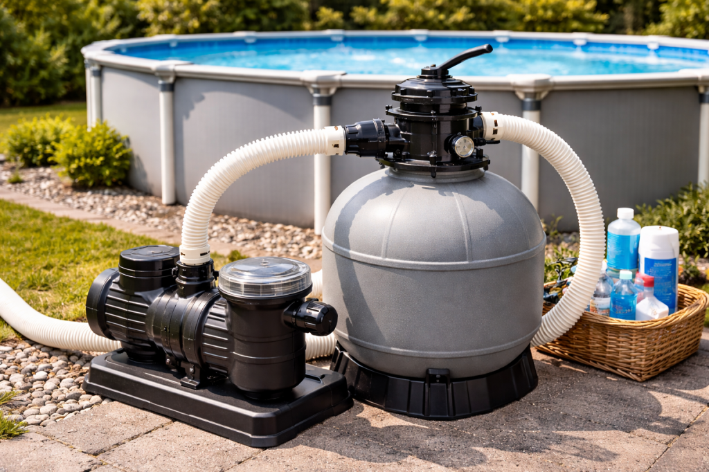 above ground pool pump and filter